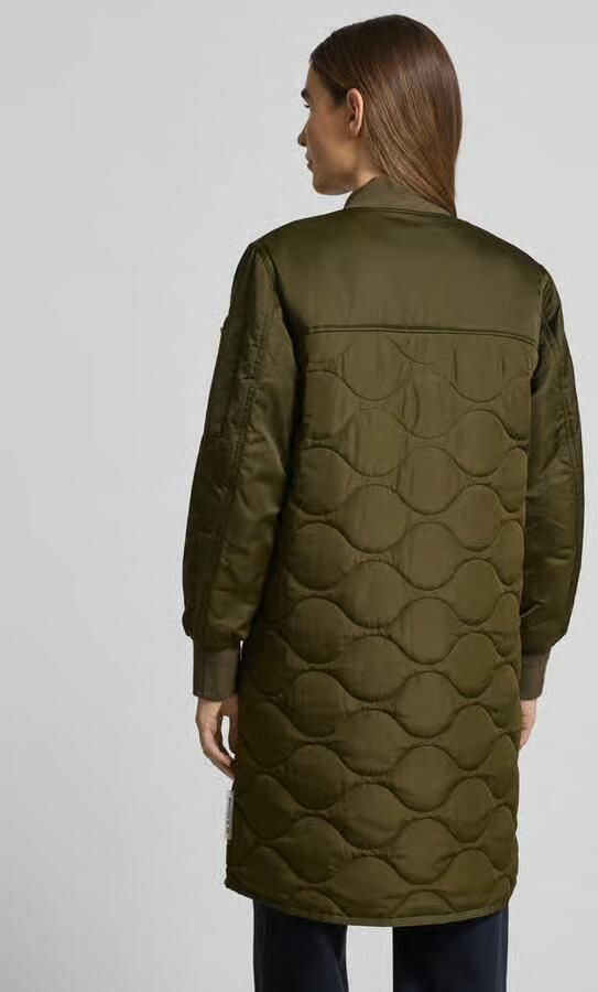 Marc O'Polo Regular fit lange blouson met opstaande kraag