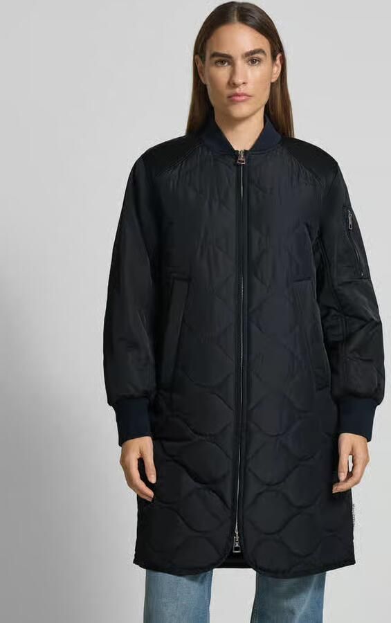 Marc O'Polo Regular fit lange blouson met opstaande kraag