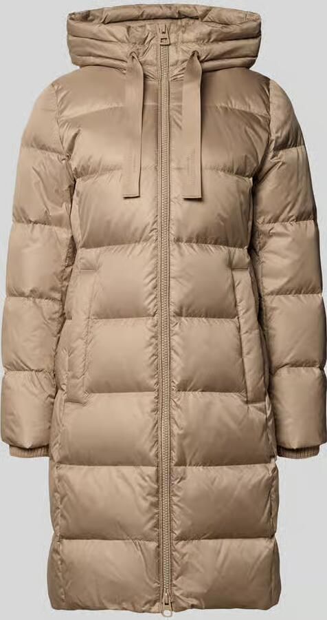 Marc O'Polo Regular fit lange donsjas met labelprint
