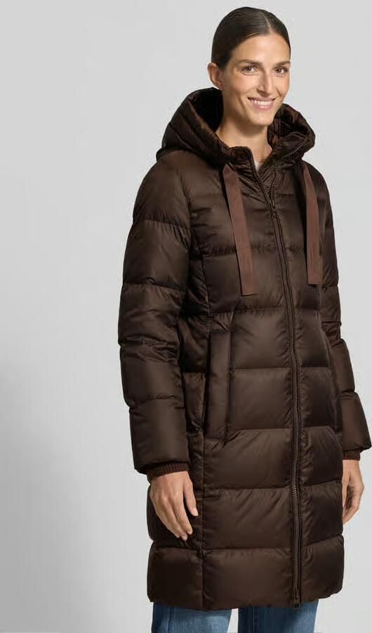 Marc O'Polo Regular fit lange donsjas met labelprint - Foto 3