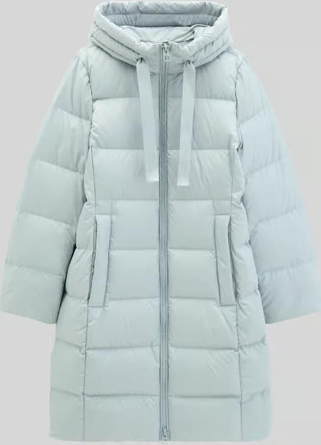 Marc O'Polo Regular fit lange donsjas met labelprint