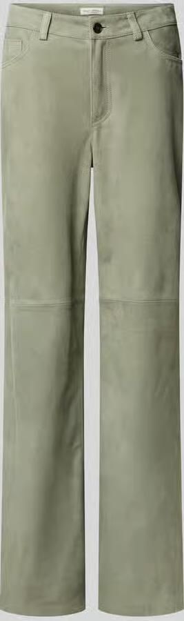 Marc O'Polo regular fit leren broek van echt geitenleer - Foto 2