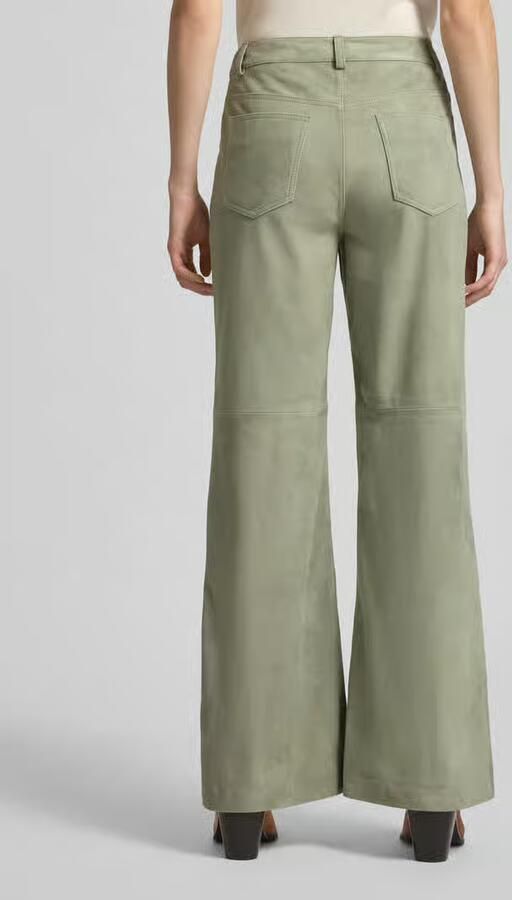 Marc O'Polo regular fit leren broek van echt geitenleer