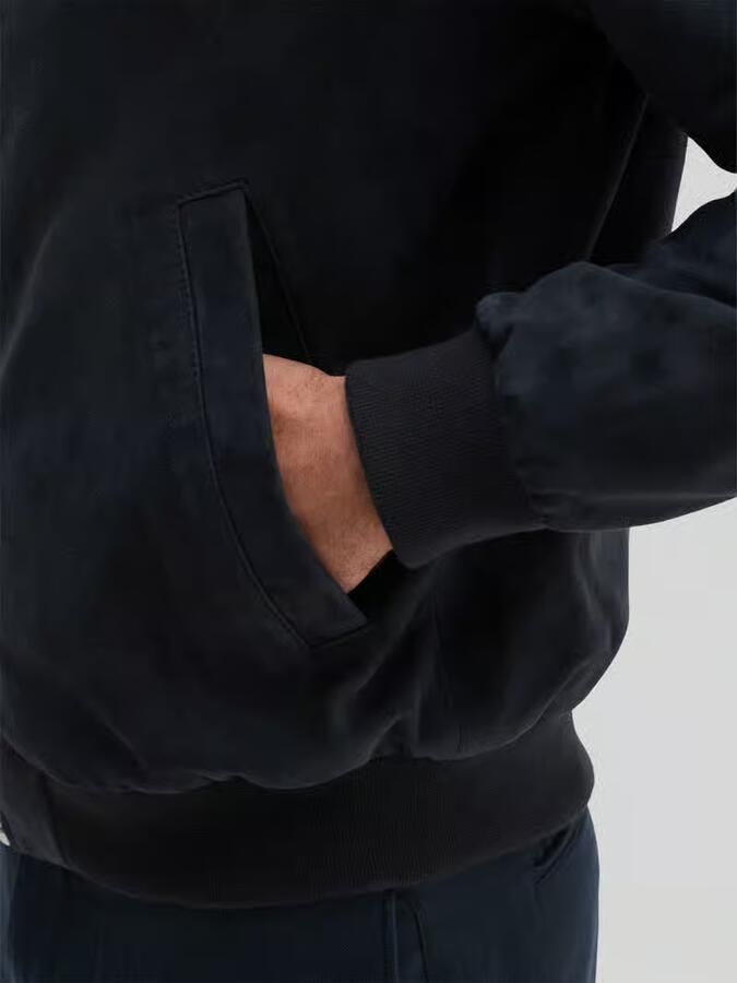 Marc O'Polo Regular fit leren jack van echt chevreau-suède