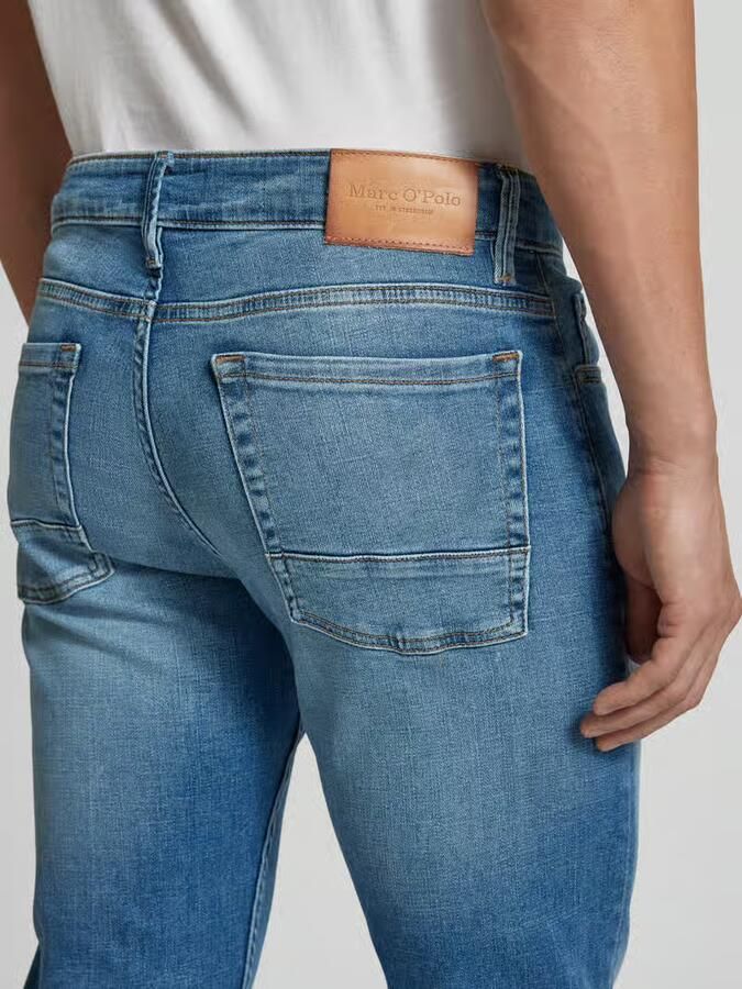 Marc O'Polo Regular fit low rise jeans met shaped pijpen model 'SJÖBO' - Foto 2