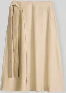 Marc O'Polo regular fit midi-rok van linnenmix
