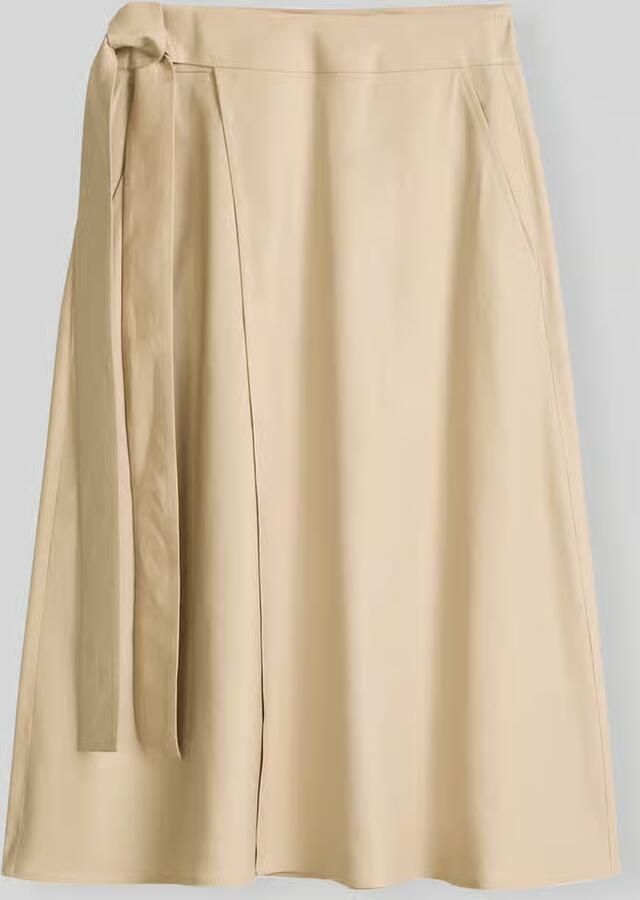 Marc O'Polo regular fit midi-rok van linnenmix - Foto 2