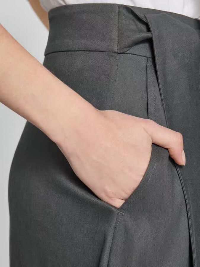 Marc O'Polo regular fit midi-rok van linnenmix