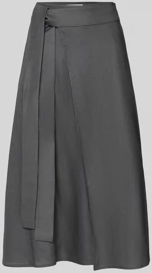Marc O'Polo regular fit midi-rok van linnenmix - Foto 2