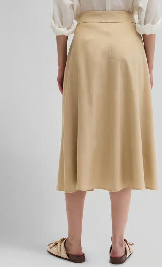 Marc O'Polo regular fit midi-rok van linnenmix