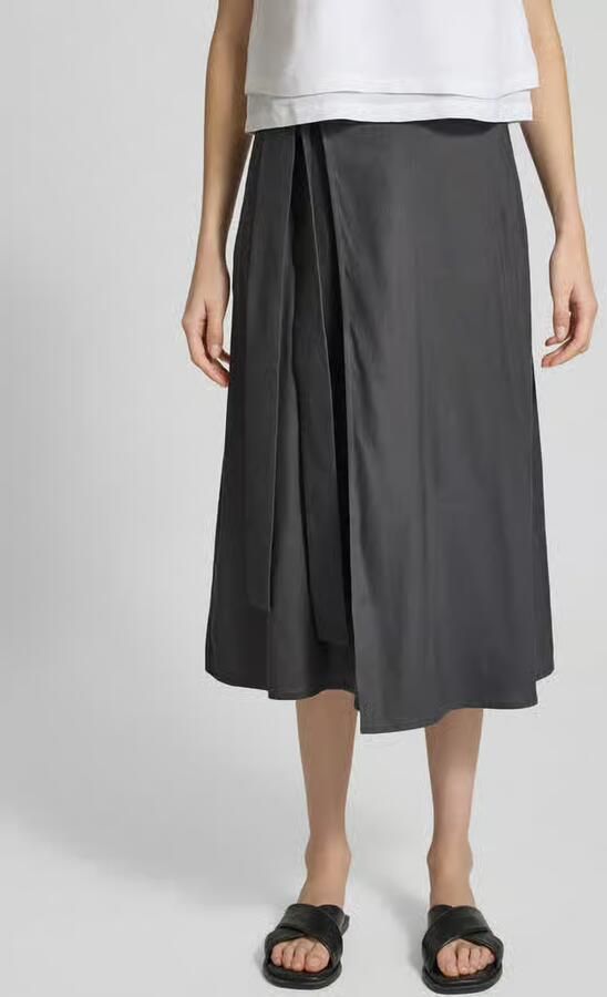 Marc O'Polo regular fit midi-rok van linnenmix - Foto 3