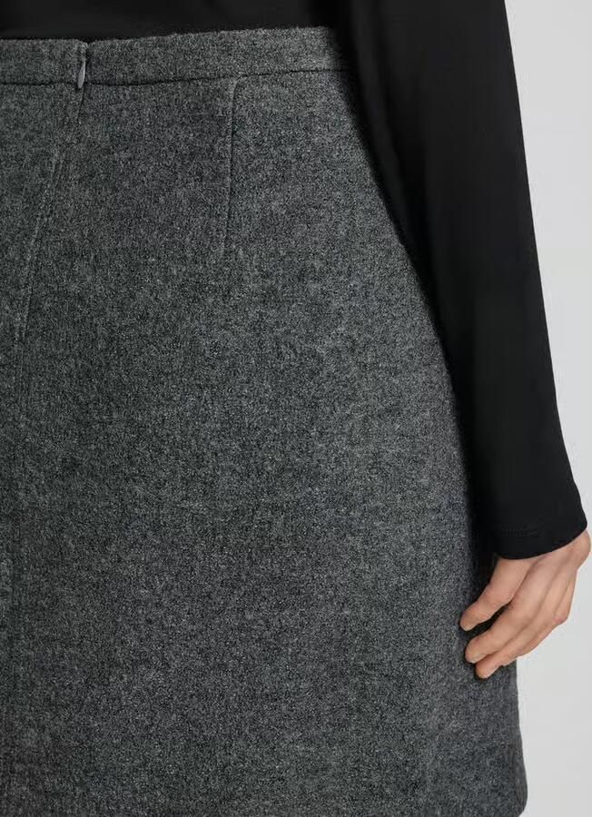 Marc O'Polo Regular fit minirok van een mix van viscose en wol - Foto 2