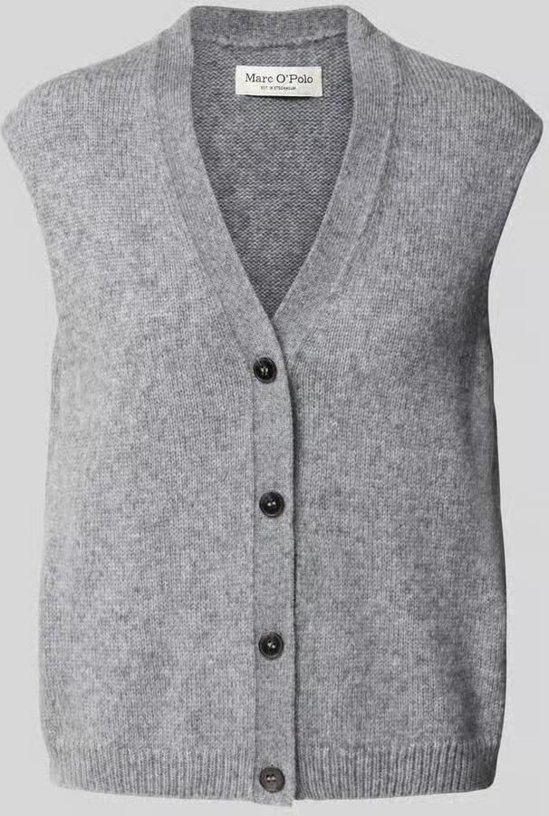 Marc O'Polo Regular fit mouwloos vest van scheerwolmix - Foto 2