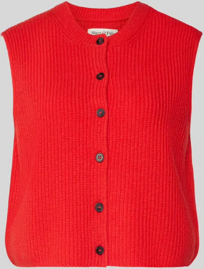 Marc O'Polo Regular fit mouwloos vest van wolmix