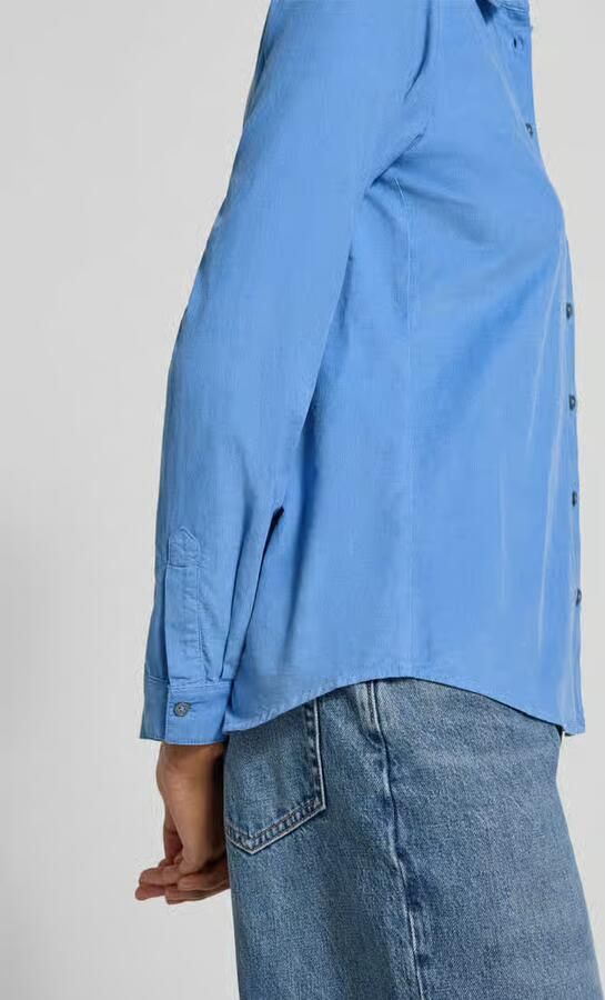 Marc O'Polo Regular fit overhemdblouse van een mix van katoen en lyocell - Foto 2