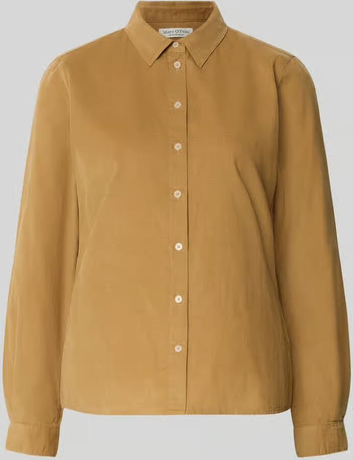 Marc O'Polo Regular fit overhemdblouse van een mix van katoen en lyocell