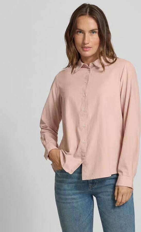 Marc O'Polo Regular fit overhemdblouse van een mix van katoen en lyocell - Foto 2