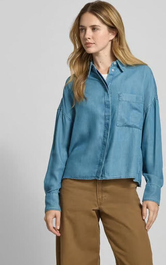 Marc O'Polo Regular fit overhemdblouse van puur lyocell - Foto 2