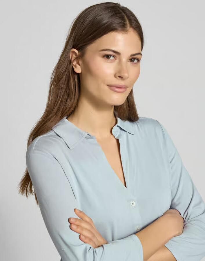 Marc O'Polo Regular fit overhemdblouse van viscosemix - Foto 2