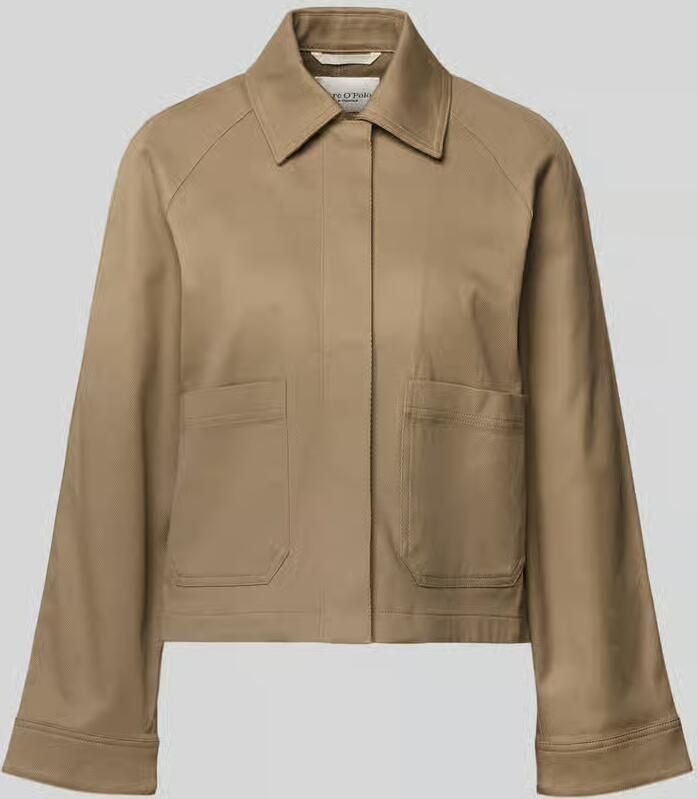 Marc O'Polo Regular fit overhemdjack van katoenmix