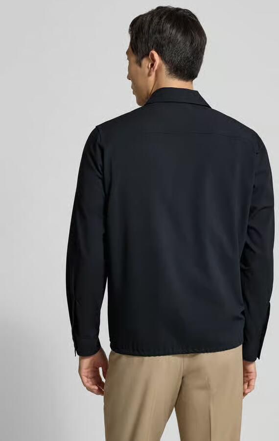 Marc O'Polo Regular fit overhemdjack van Mix van katoen en viscose Met viscose