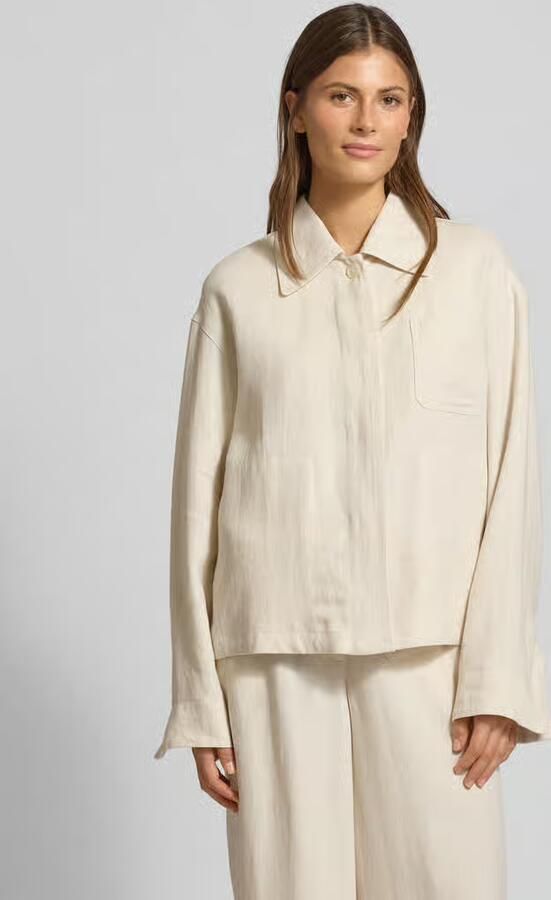 Marc O'Polo Regular fit overshirt in een mix van linnen en viscose - Foto 2