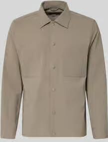 Marc O'Polo regular fit overshirt met katoen × DFB Travel collectie