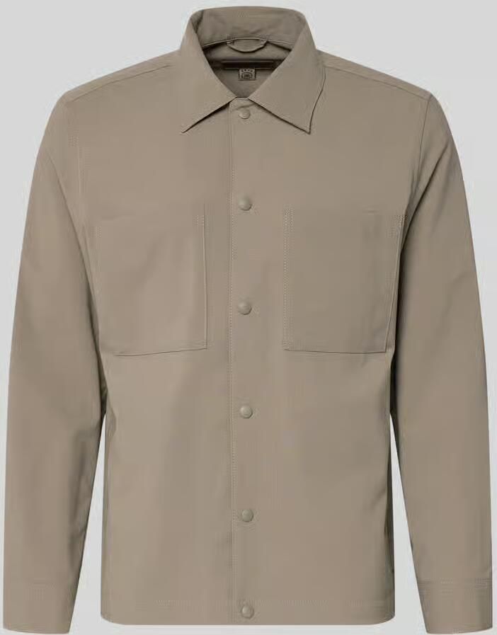 Marc O'Polo regular fit overshirt met katoen × DFB Travel collectie - Foto 2