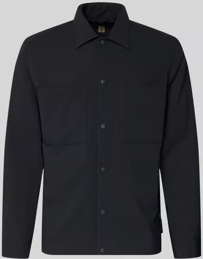 Marc O'Polo regular fit overshirt met katoen × DFB Travel collectie - Foto 2