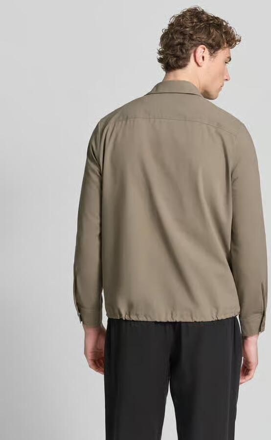 Marc O'Polo regular fit overshirt met katoen × DFB Travel collectie - Foto 3