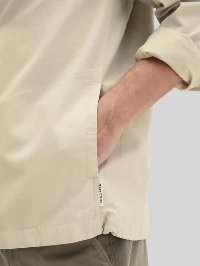 Marc O'Polo regular fit overshirt met zijwaartse steekzakken