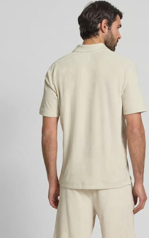 Marc O'Polo Shirt Korte Mouw Poloshirt Riva Terry Cloth Ecru - Foto 6