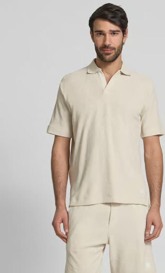 Marc O'Polo Shirt Korte Mouw Poloshirt Riva Terry Cloth Ecru - Foto 7