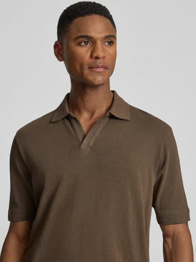 Marc O'Polo regular fit poloshirt van katoen-linnenmix