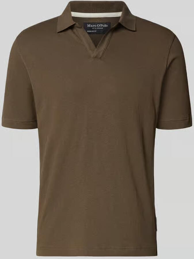 Marc O'Polo regular fit poloshirt van katoen-linnenmix - Foto 2