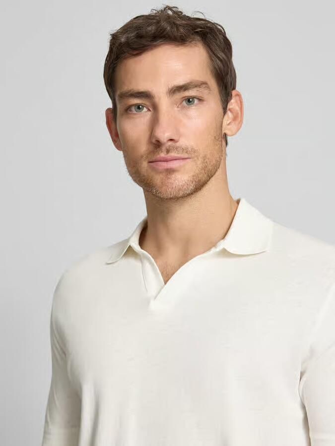 Marc O'Polo regular fit poloshirt van katoen-linnenmix