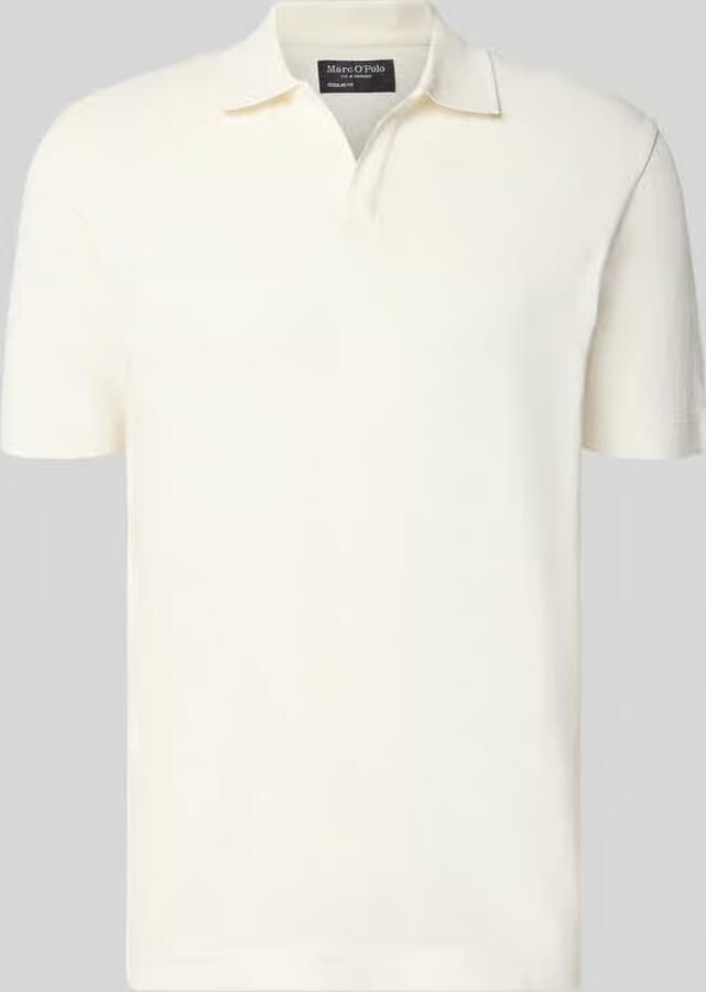 Marc O'Polo regular fit poloshirt van katoen-linnenmix - Foto 2