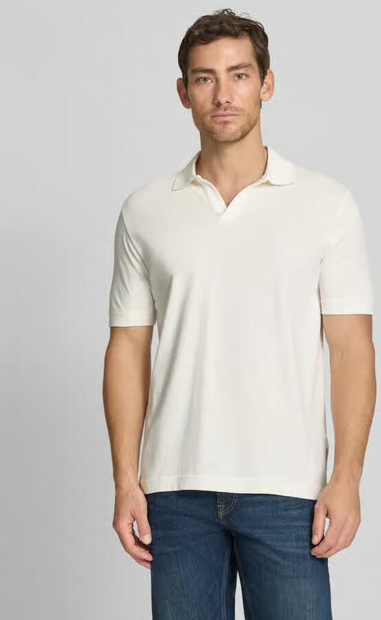 Marc O'Polo regular fit poloshirt van katoen-linnenmix - Foto 4