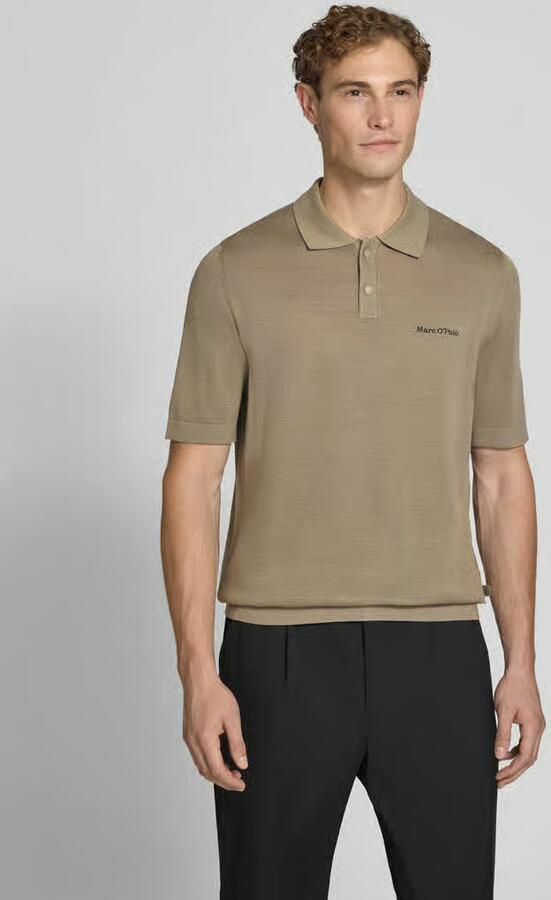 Marc O'Polo regular fit poloshirt van puur katoen × DFB Travel collectie - Foto 3
