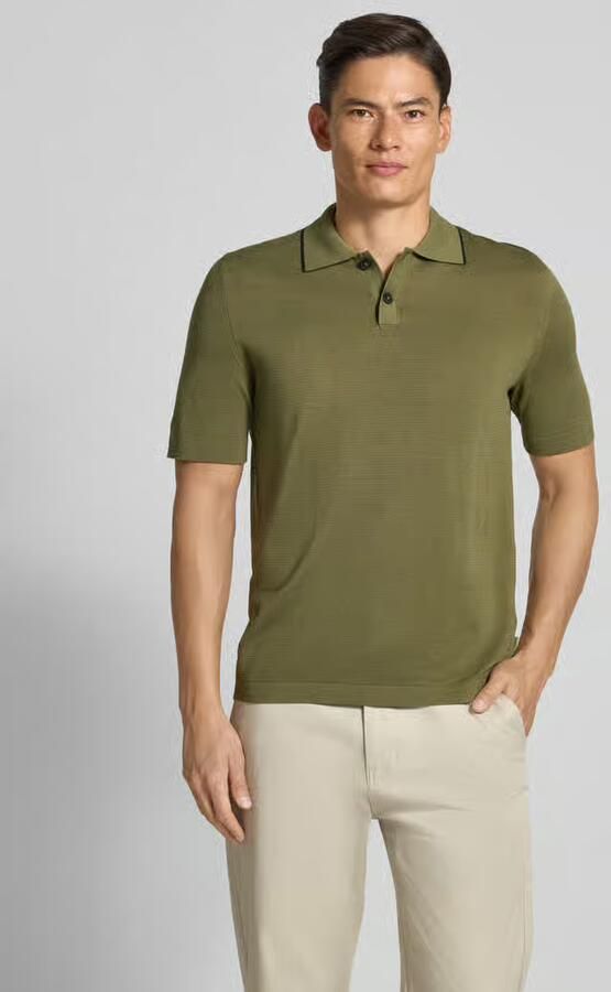 Marc O'Polo Poloshirt DFB Travel Collection van breisel van puur biologisch katoen regular fit - Foto 3