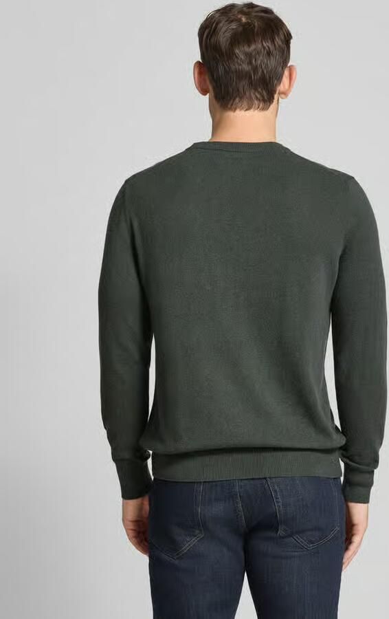 Marc O'Polo Regular fit pullover van katoenmix met scheerwol