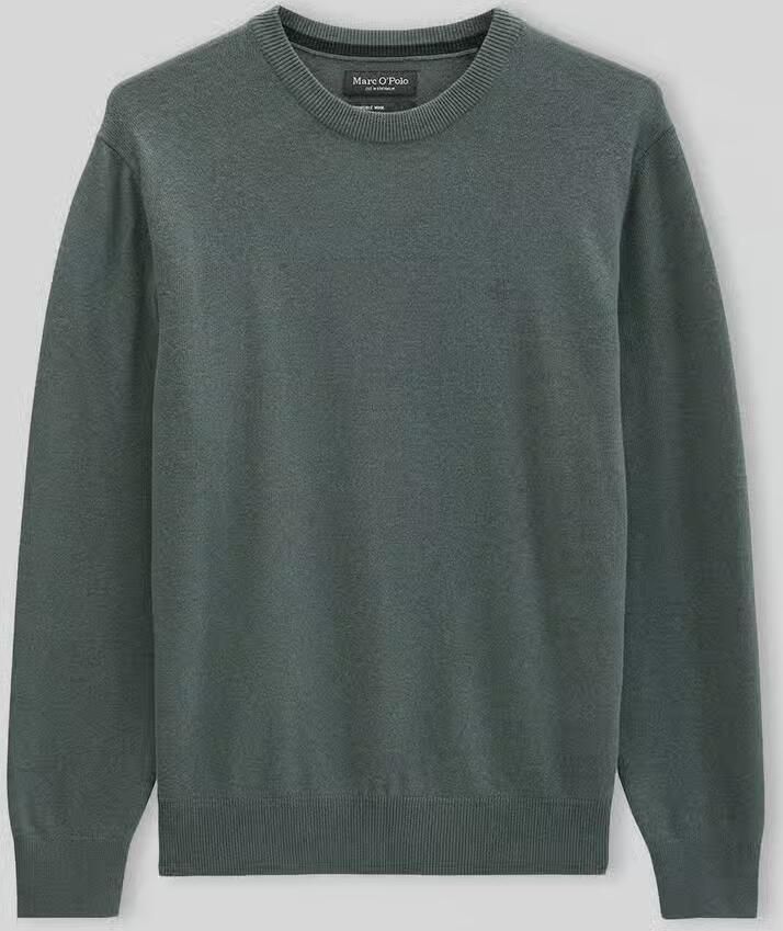 Marc O'Polo Regular fit pullover van katoenmix met scheerwol