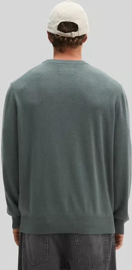 Marc O'Polo Regular fit pullover van katoenmix met scheerwol - Foto 3