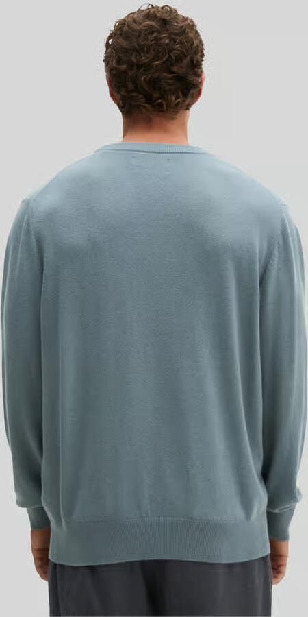 Marc O'Polo Regular fit pullover van katoenmix met scheerwol - Foto 3