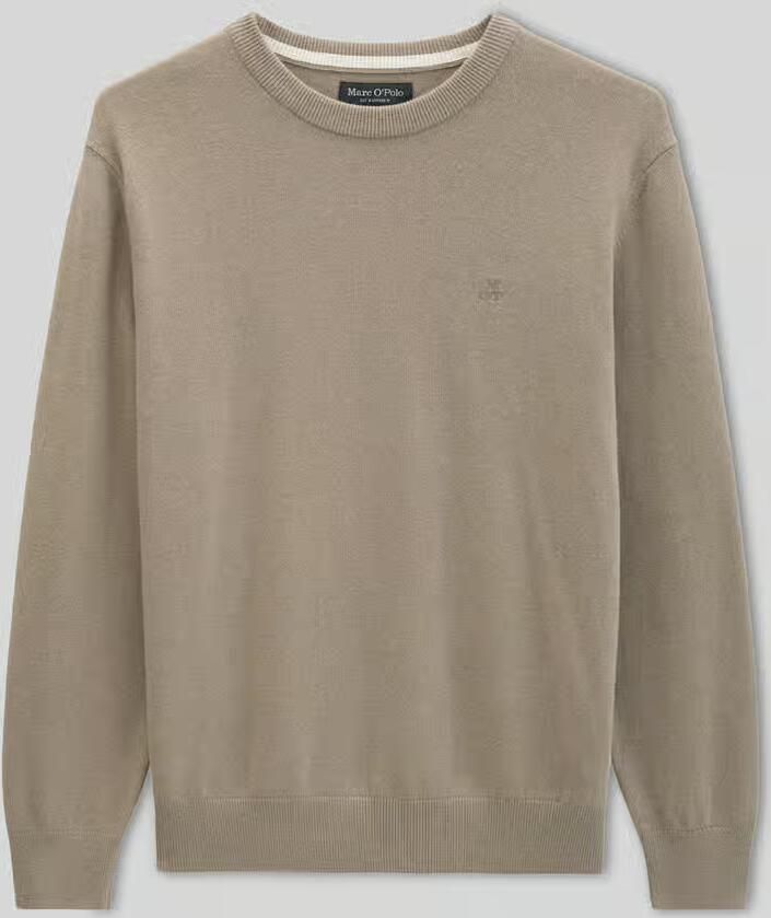Marc O'Polo Regular fit pullover van katoenmix met scheerwol