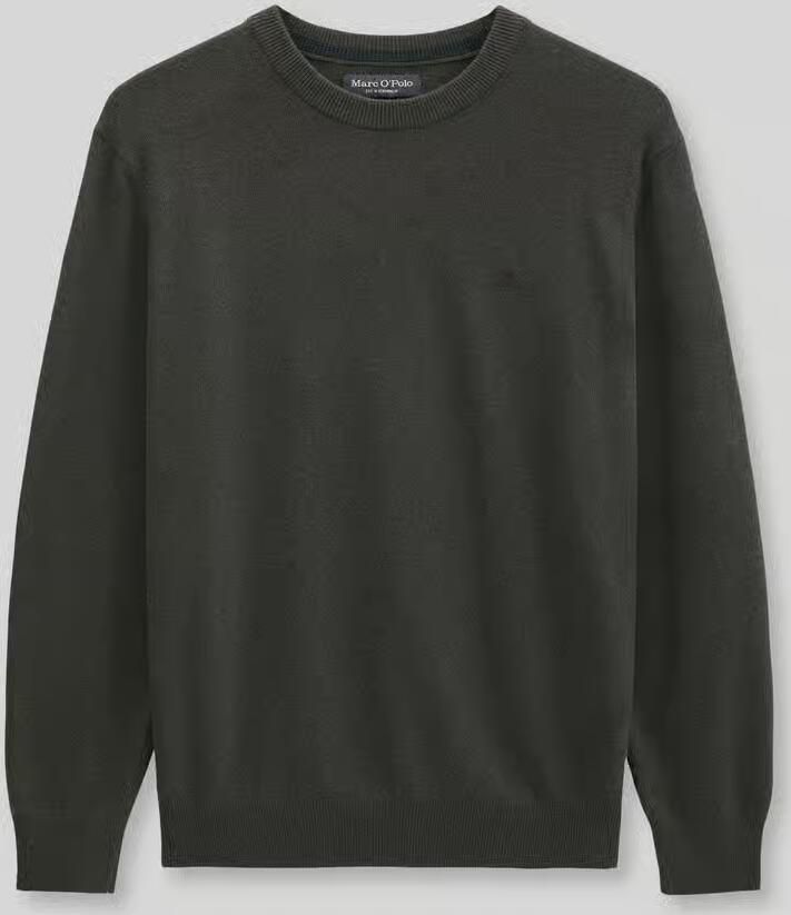 Marc O'Polo Regular fit pullover van katoenmix met scheerwol