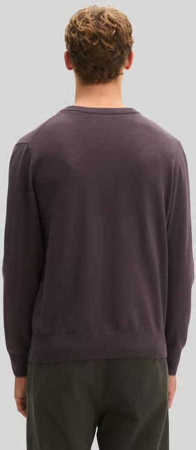Marc O'Polo Regular fit pullover van katoenmix met scheerwol - Foto 2