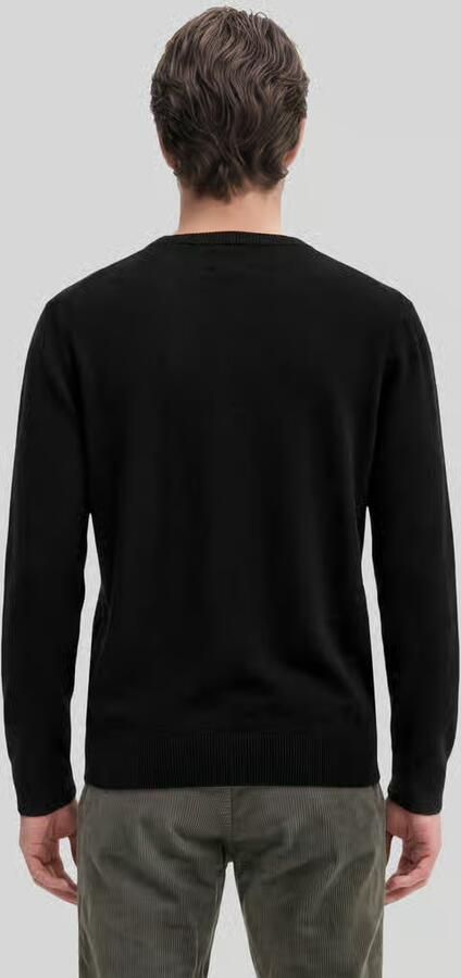 Marc O'Polo Regular fit gebreide pullover van een mix van katoen en scheerwol - Foto 2