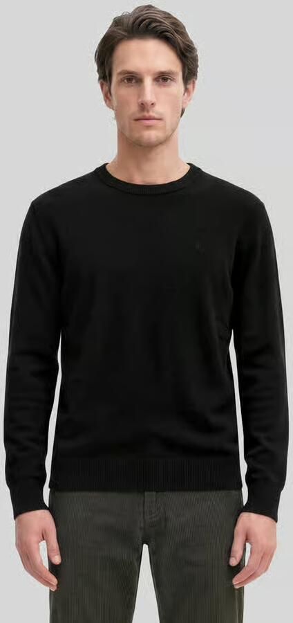 Marc O'Polo Regular fit gebreide pullover van een mix van katoen en scheerwol - Foto 3
