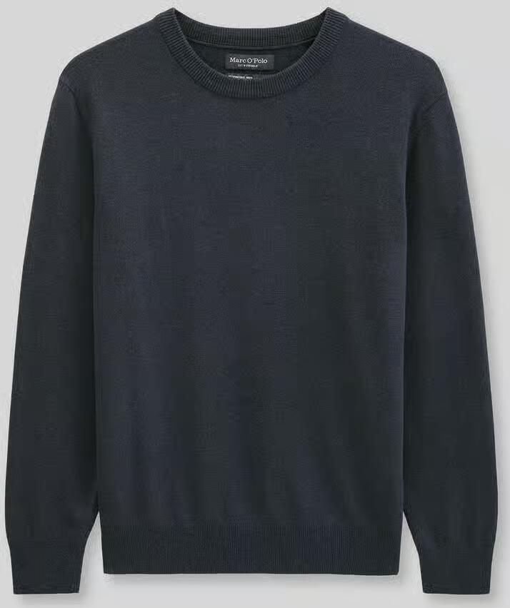 Marc O'Polo Regular fit pullover van katoenmix met scheerwol